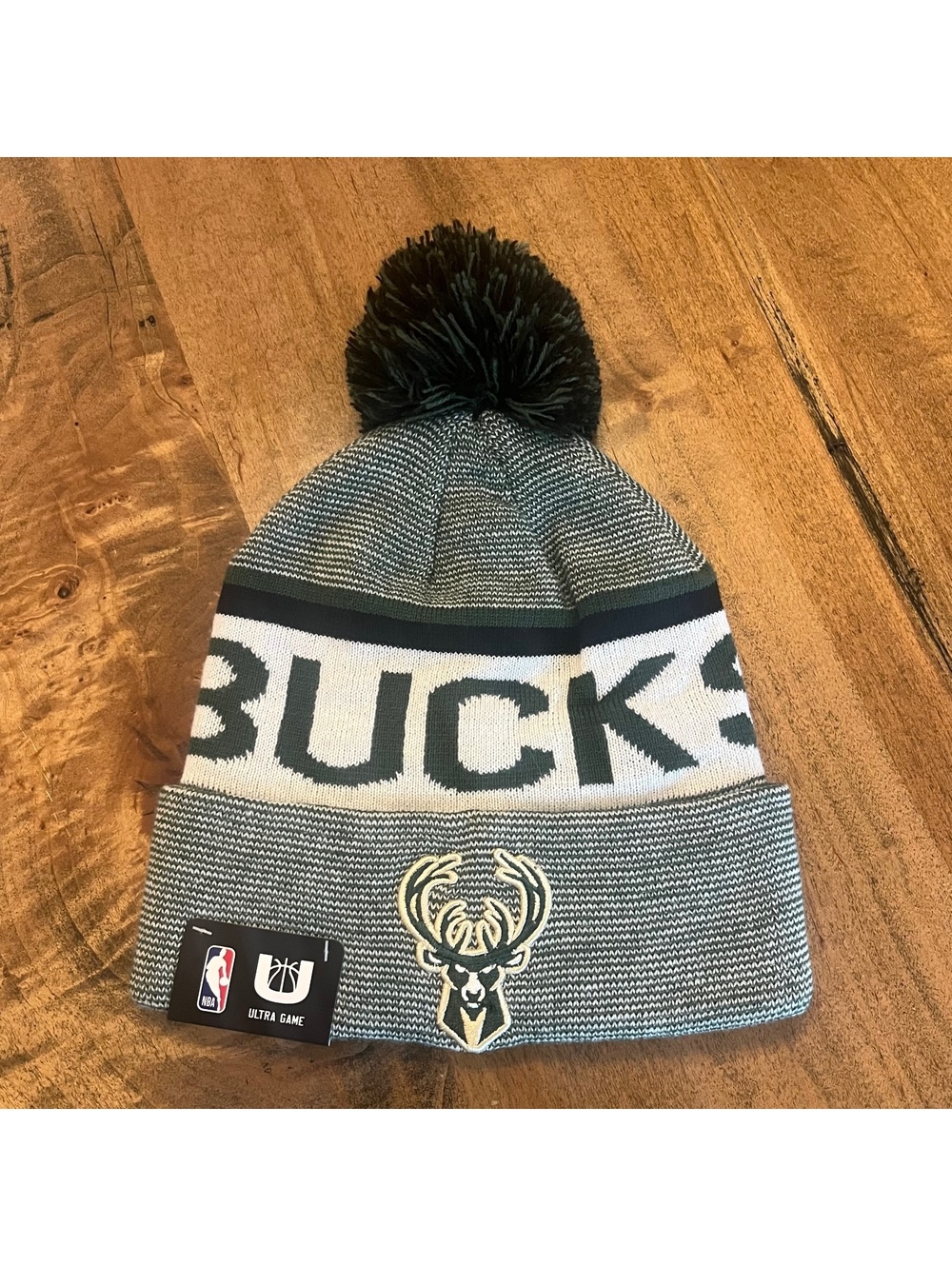 Milwaukee Bucks Ultra Game Beanie Hat/Cap - New